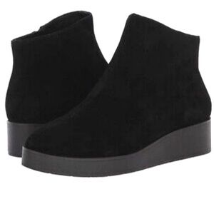 Lucky Brand Karmeya Suede Wedge Platform Booties